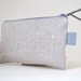 blue dutch mill zipper pouch - pencil case