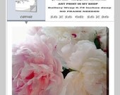 CANVAS GALLERY Wrap PHOTOGRAPH, You Choose, 16x16 or 16x20, Personalize Your Print, Affordable Home Decor