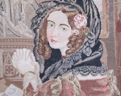Gorgeous 19th Century Antique French Petit Point Tapestry C1870