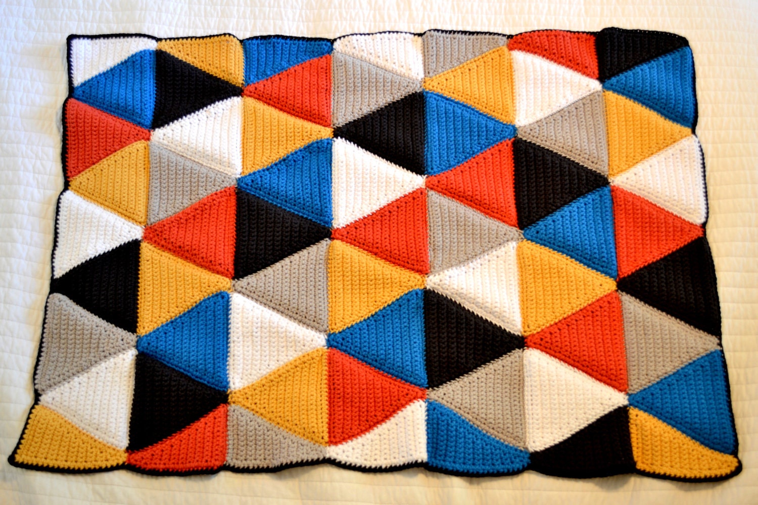 Crochet Triangle Blanket Pattern