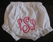 Monogrammed Diaper Covers