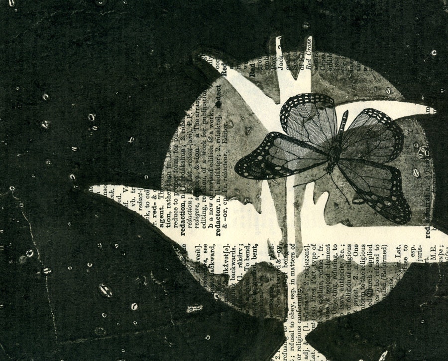 Moonlight Migration, gelatin monoprint