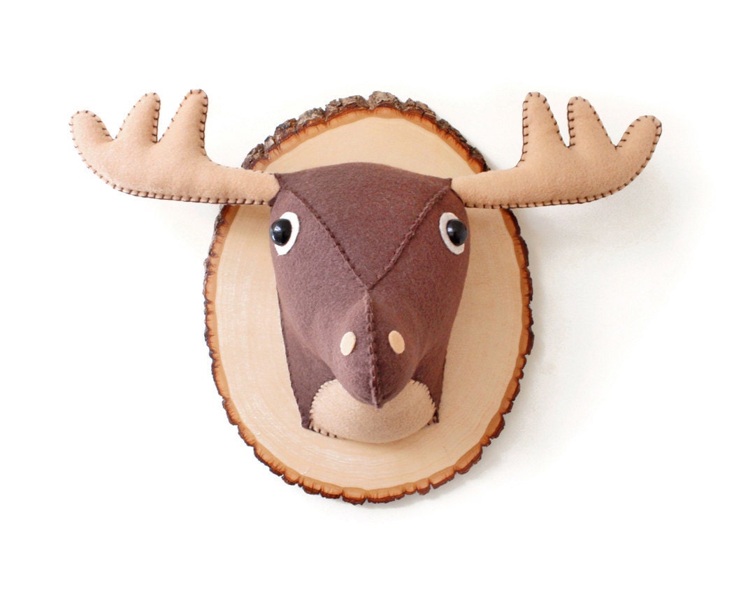 Free Shipping Sale - X-Large Size Plush Faux Taxidermy, Hand-Stitched - The Mighty Brown Deer