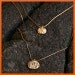 Two Tier Necklace, 18 karat gold plated, gold fill chain, elegant and delicate, unique design, double chain, bridal jewelry, special