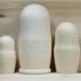 Blank nesting dolls unpainted paint your own matryoshka large set of 5