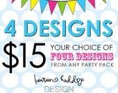 ANY 4 DESIGNS, your choice Il_170x135