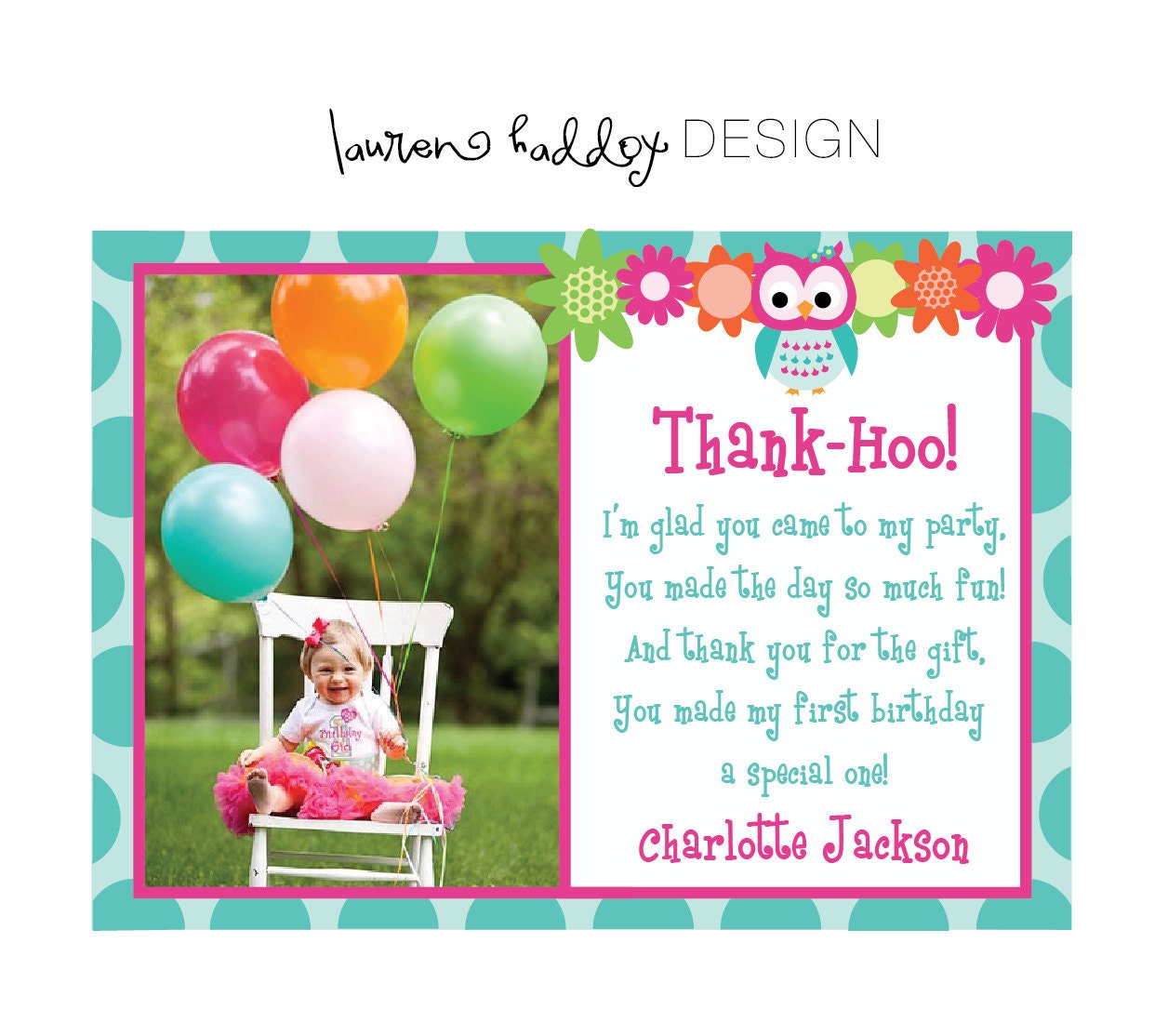 DIY, Owl Photo Thank You Cards Il_570xn