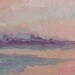 Sale Original Pink Sunset, Barbara Rosenzweig, Etsy, Watercolor Landscape Painting Art, Misty Surreal Fantasy