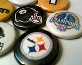 PITTSBURGH STEELERS - NFL football pinback buttons - sports team pin set
