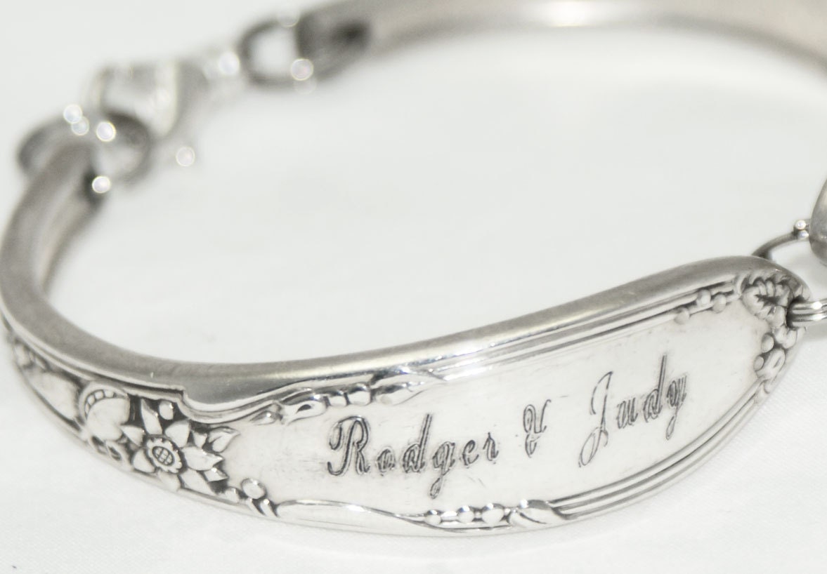Personalized Silverware Jewelry, Spoon Jewelry, Spoon Bracelet, PERSONALIZED JEWELRY, Silverware Bracelet, Bridesmaids, Personalized Gifts