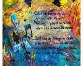 8x10in Painters Poem orig. art print by T.M.Gand: Painters Song