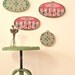 instant collection of vintage Indian sari fabric in vintage embroidery hoops