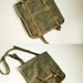 Vintage military bag green canvas messenger army
