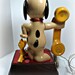 Rotary telephone, snoopy and woodstock