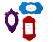 mini picture frame magnets - set of 3 - choose bright colours