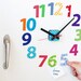 Magnetic fridge clock. '1-12 numbers' design - choose colours