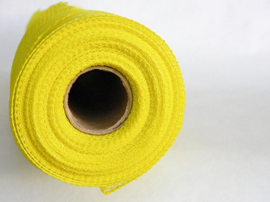 YELLOW Deco Mesh Roll 21in x 10yds Decorative Canary Geo Mesh to make your own wreath