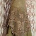 the moss queens nigth dress size medium green halter neck lacedress in nitted cotton and crochet lace