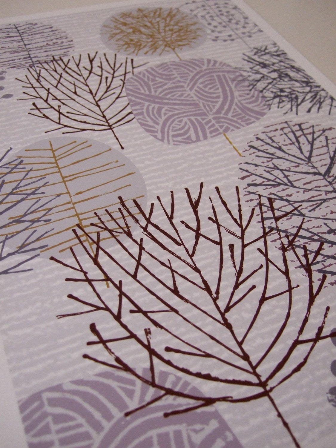I Love Winter Trees, limited edition giclee print
