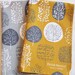 Trees Tea Towel in Mustard and Charcoal