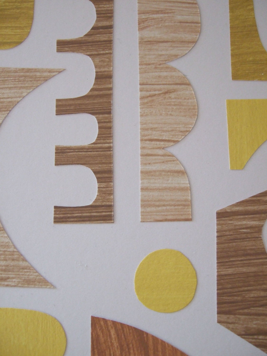 All Shapes And Sizes No9, ORIGINAL paper collage