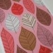 Autumn Leaves Pink, limited edition giclee print