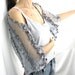 COTTON SHRUG  ....Elegant Hand Knitted Summer Shrug in  Gray