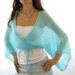 AQUA ...SEA BREEZE...Elegant Hand Knitted  Vest, Bolero, Shrug