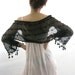 COTTON SHRUG ....Elegant Hand Knitted Summer Shrug in Black
