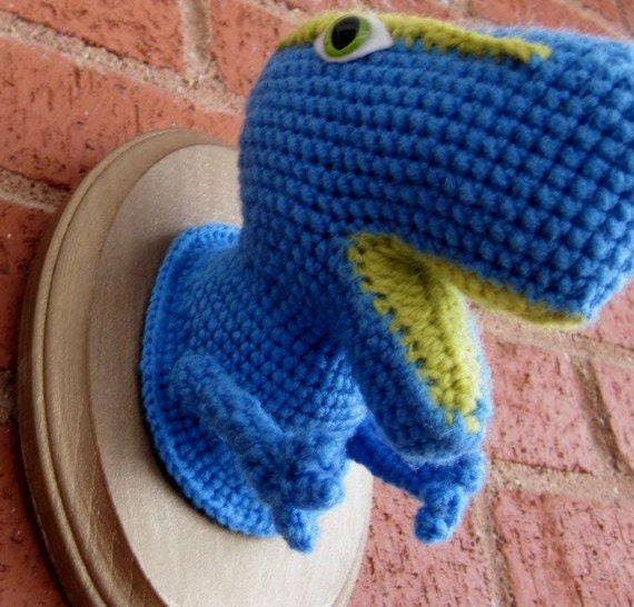 Marvin the T-Rex -- Blue and Lime