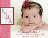 Baby Girl Photo Birth Announcement (Printable Digital File) Il_170x135