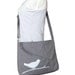 Gray cotton canvas messenger bag / shoulder bag / bird messenger /diaper bag / cross body bag
