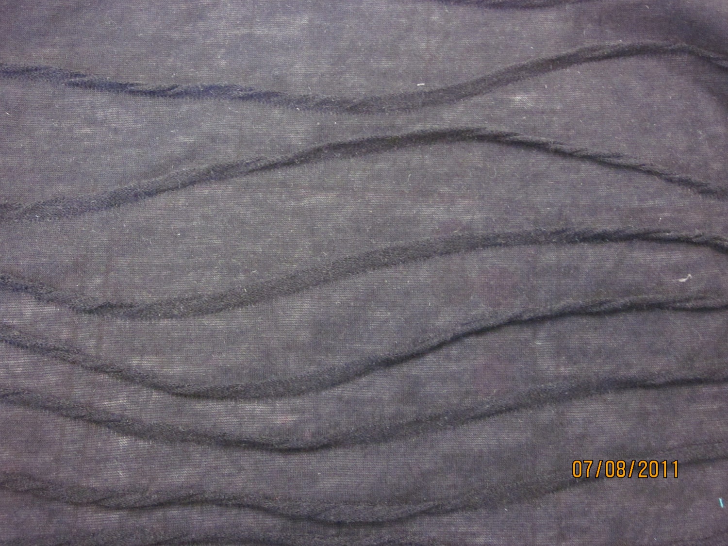 gorgeous BLACK Piped Embellished Jersey Knit Fabric