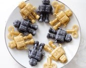 Robot Soap - Mr. & Mrs. Roboto - Pear scented - Vegan Soap - novelty soap