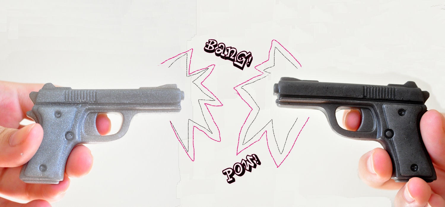 Gun & Cannoli Soap - food soap - Father's Day Gift  - Italian Soap - Featured on Glamour.com