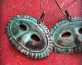 Antique Patina Masquerade Earrings