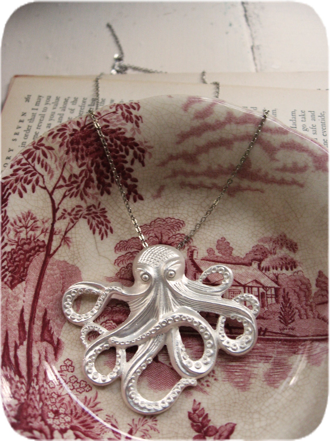 The Silver Storm Octopus Necklace