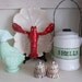 Sea Shell Container pale Green and White by searchnrescue2