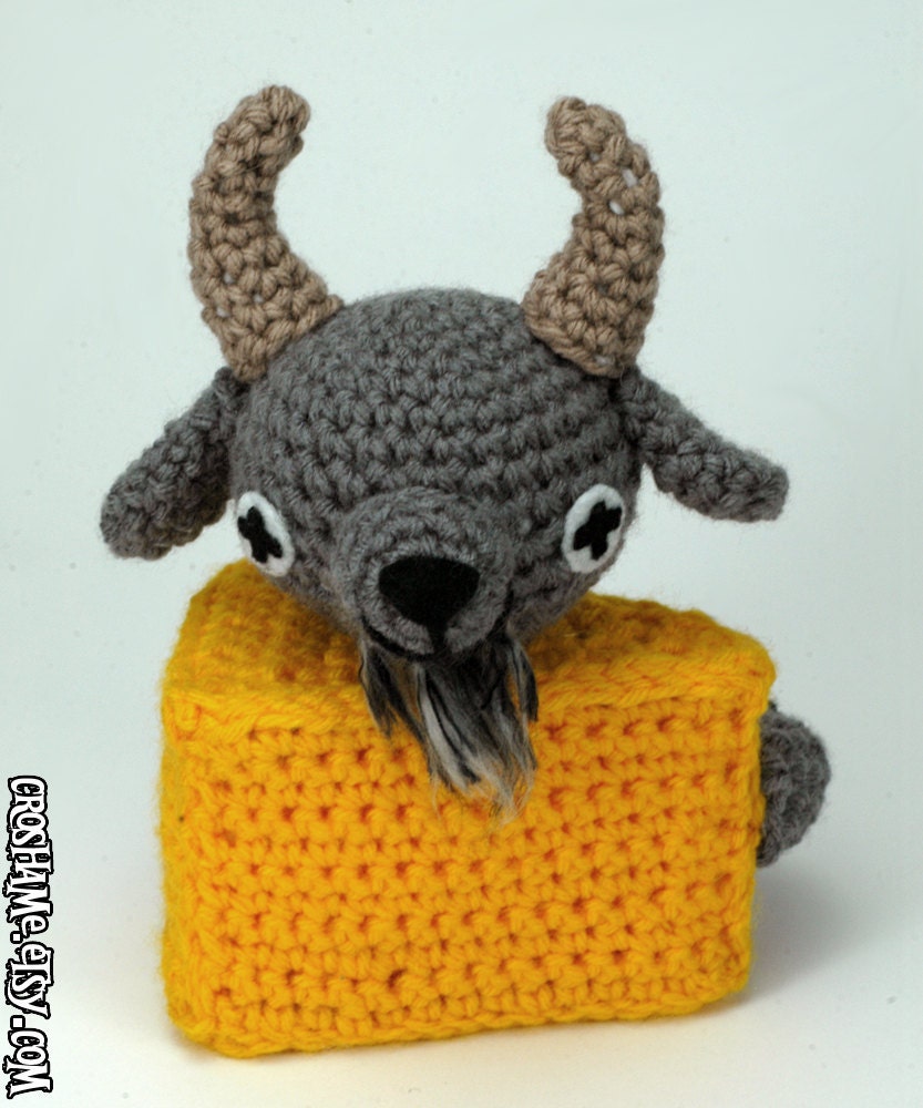 Goatse Cheese - CUSTOM crocheted "antigurumi" figure - MATURE