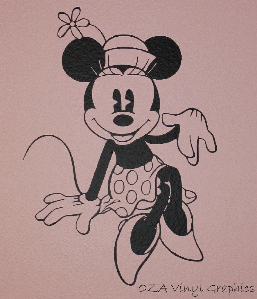 Vintage Minnie Mouse Decal