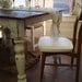 CUSTOM BUILT Reclaimed White Farm Table, Rustic Barn Pine Farmhouse, Dining, Harvest Table