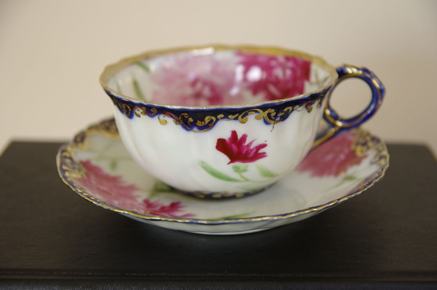 Bone China Cup and Saucer Vintage Floral Roses