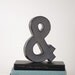 Ampersand Sign with Black and White Polka Dots - & Sign - Wedding Decoration, Table Centerpiece, Photography Prop