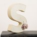 Letter S Monogram - Cake Topper - Table Decor - Photography Prop