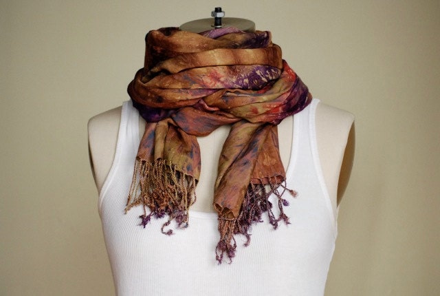 TAKUMA Scarf (Dark Rainbow - Olive/Navy/Purple/Red): "Togetherness" in Somali