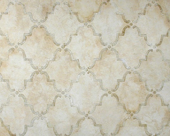 Moroccan Wall Stencil Moorish Trellis Allover Stencil for Easy DIY Wallpaper