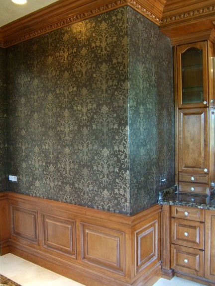 Damask Wall Stencil Elegancia Allover Stencil for Lovely Painted Wallpaper Effect