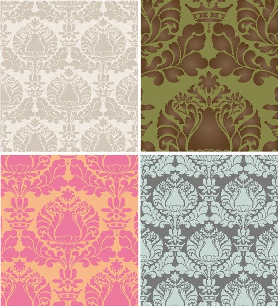 Wall Stencil Small Corsini Damask Stencil for Wall Decor and More