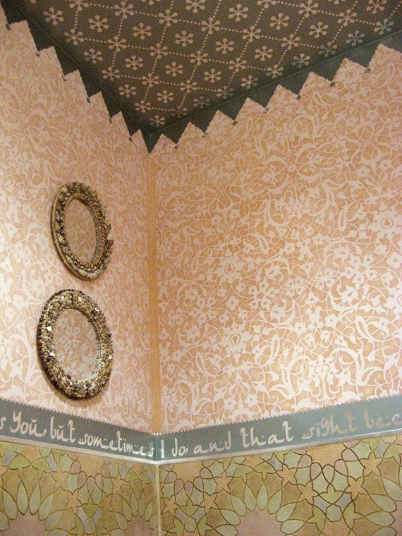 Wall Stencil Moroccan Arabesque Reusable Allover Stencil for Wall Decor