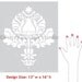 Wall Stencil Small Corsini Damask Stencil for Wall Decor and More